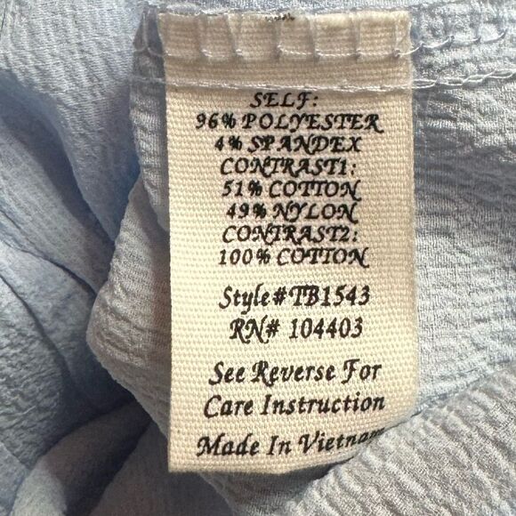 Mine Blue Top size Large - Picture 3 of 5